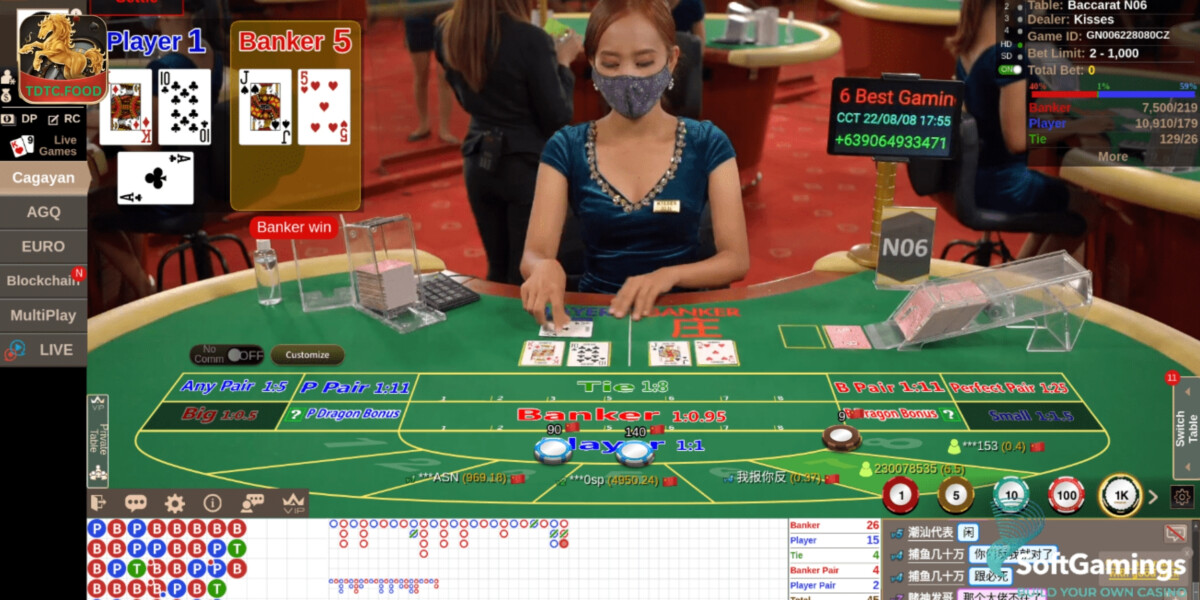 Chơi bài Baccarat tại sảnh AG của TDTC cực hấp dẫn