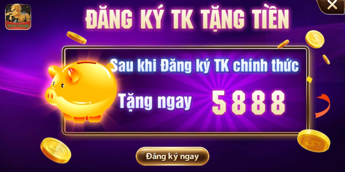 Đăng ký tài khoản tại cổng game nhận ngay tiền thưởng nóng