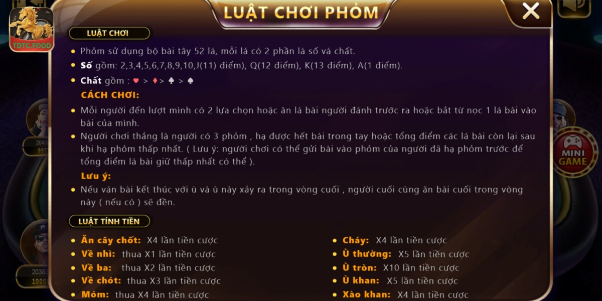 Luật chơi bài Phỏm dễ hiểu