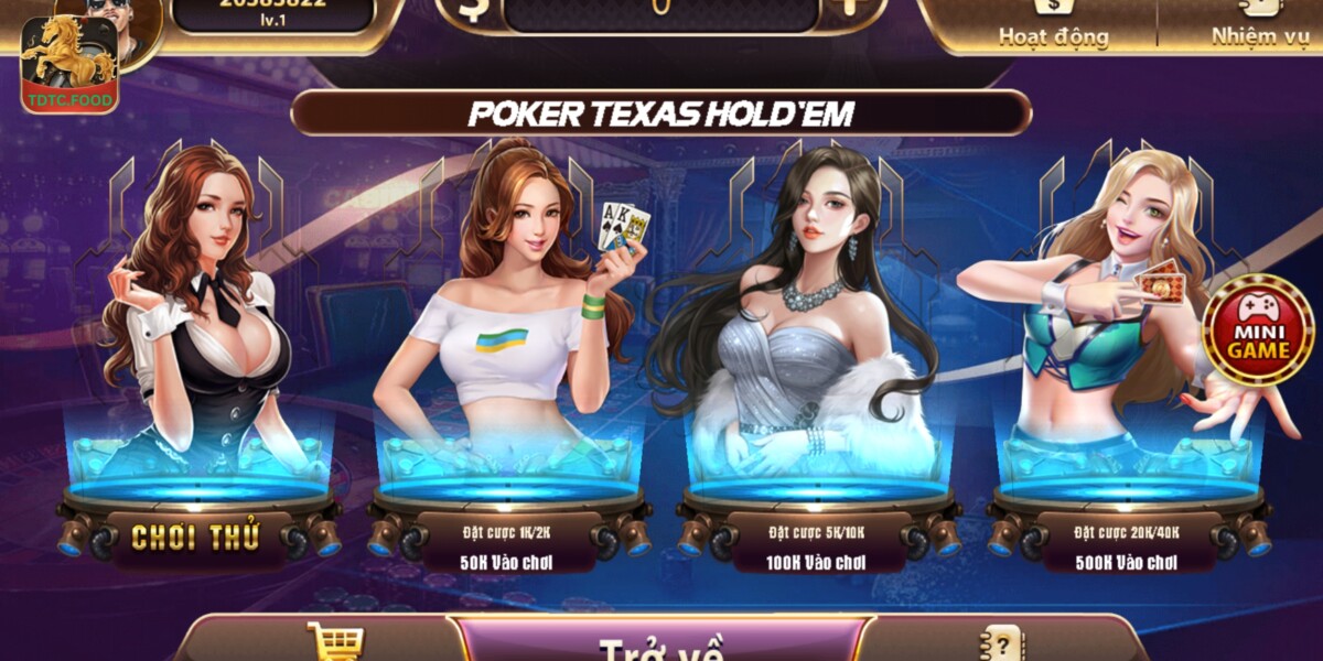 Poker Texas Hold'em là một trò chơi thú vị giữa nhà cái và người chơi