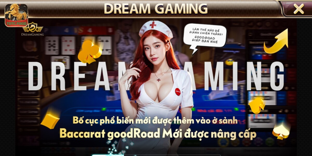 Sảnh Dream Gaming với nhiều loại hình giải trí cá cược hấp dẫn